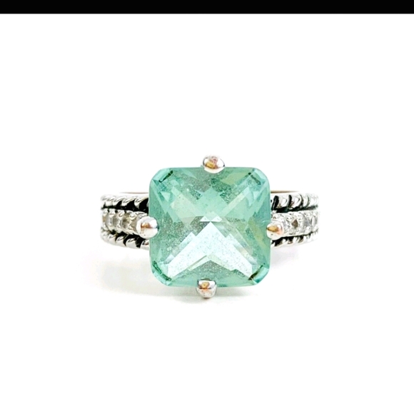 Lia Sophia ring $120 Retail NEW! blue aquamarine stone ring Sz 7, PRICE REDUCED! - Picture 8 of 11